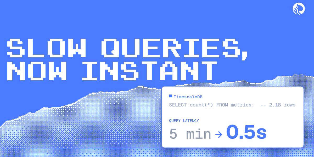 Free Trial ad creative: Postgres, but faster — benchmark visual